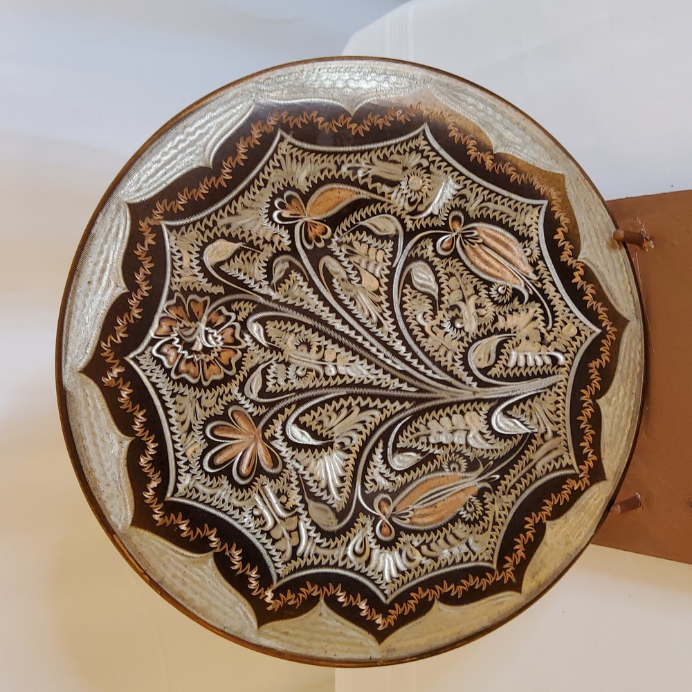Vintage Copper Etched Wall Plaque - Picture 5 of 6